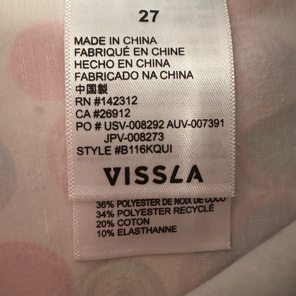 NWT VISSLA Thomas Campbell‎ Men’s Board Shorts Quiltage Colorful Design Size 27
